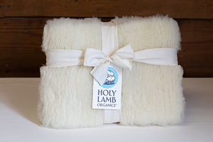 Holy Lamb Organics Happy Lamb Fleece 10 by 14 inches Bundle of 5 Raw Materials