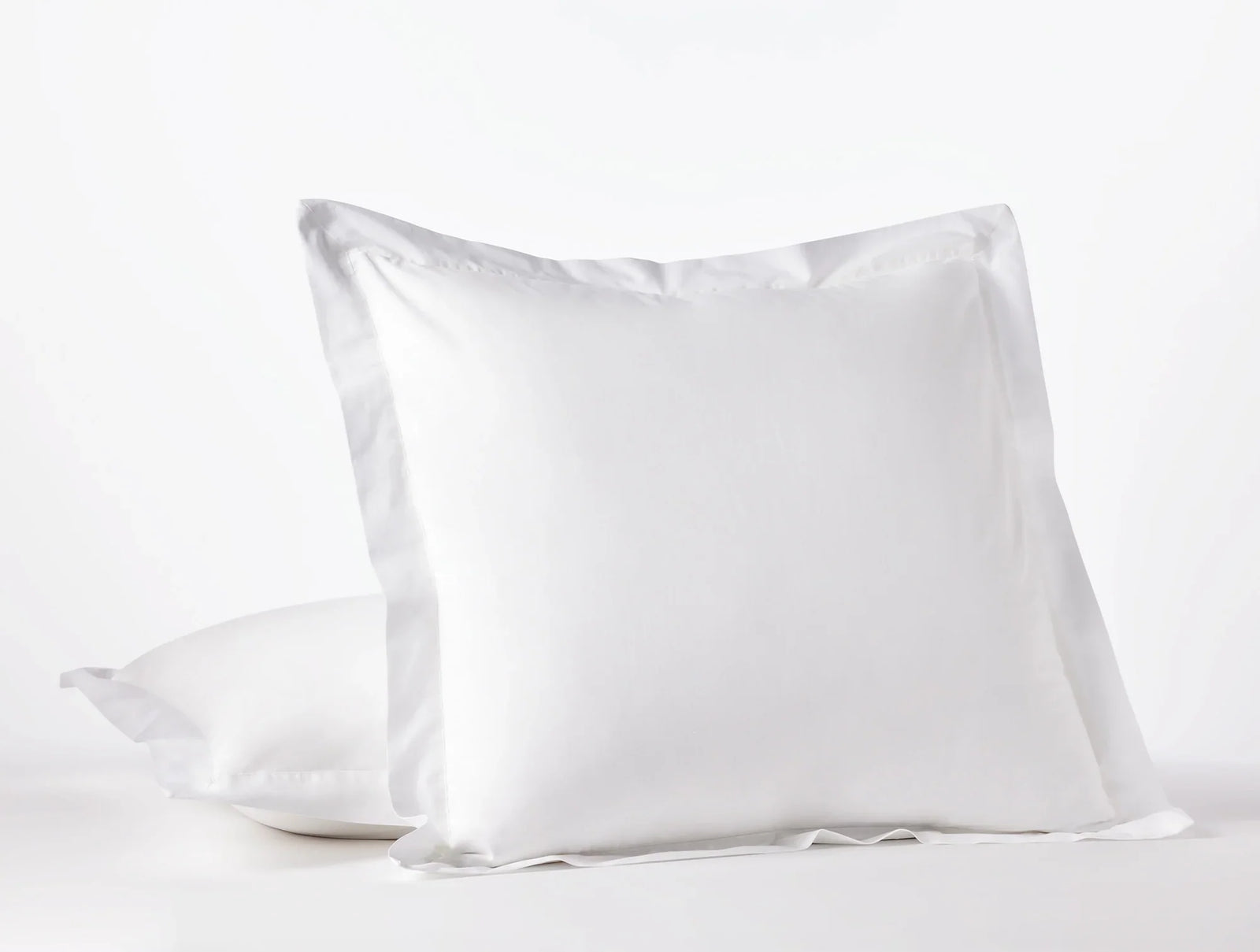Coyuchi Euro Sham Alpine White Refined Organic Percale Duvet Cover