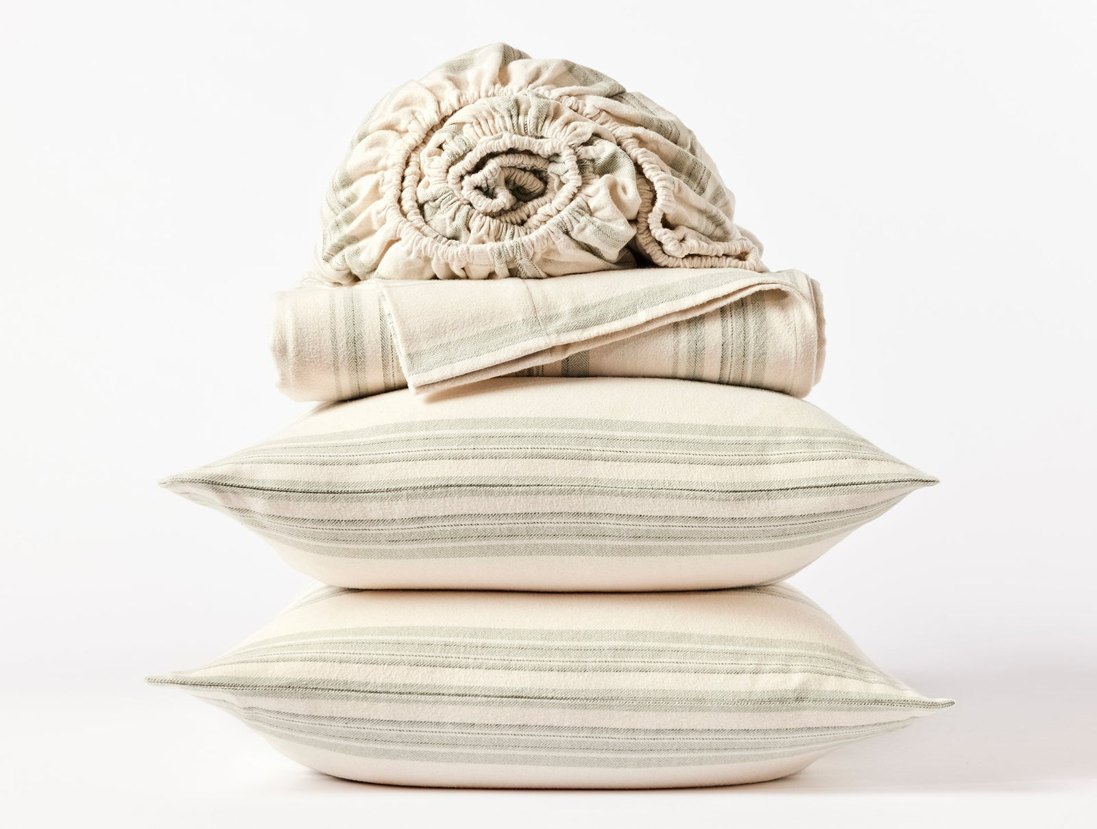 Coyuchi Cloud Brushed Organic Flannel Sheet Set