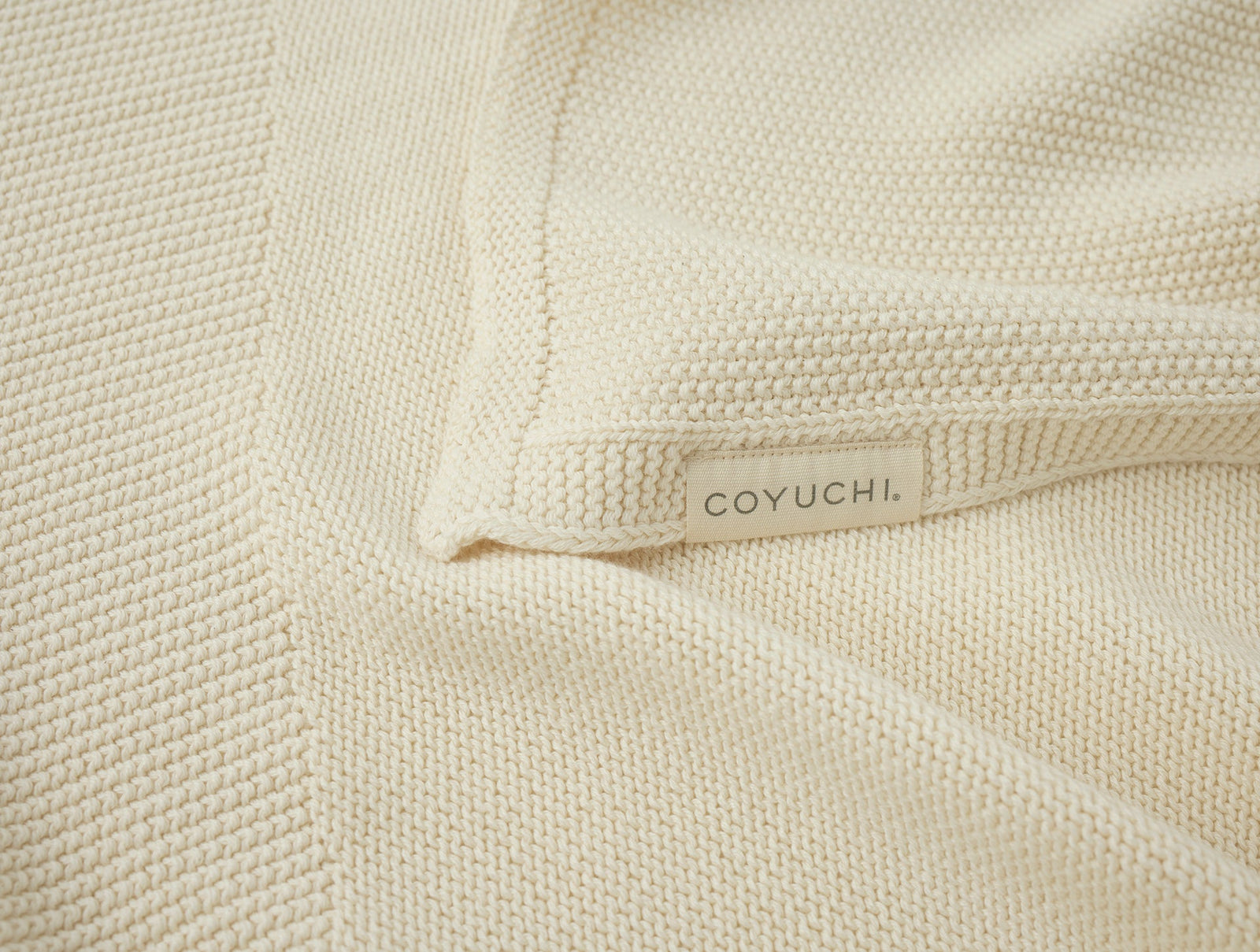Coyuchi Undyed Arroyo Organic Knit Baby Blanket