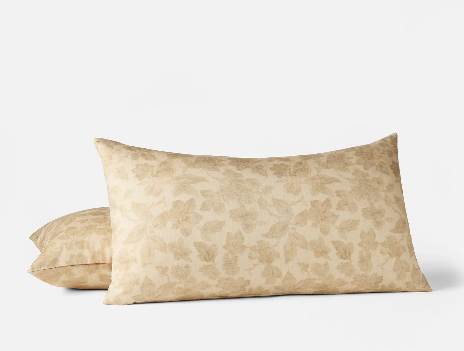 Coyuchi Sham - King Amber Camellia Organic Print Duvet Cover