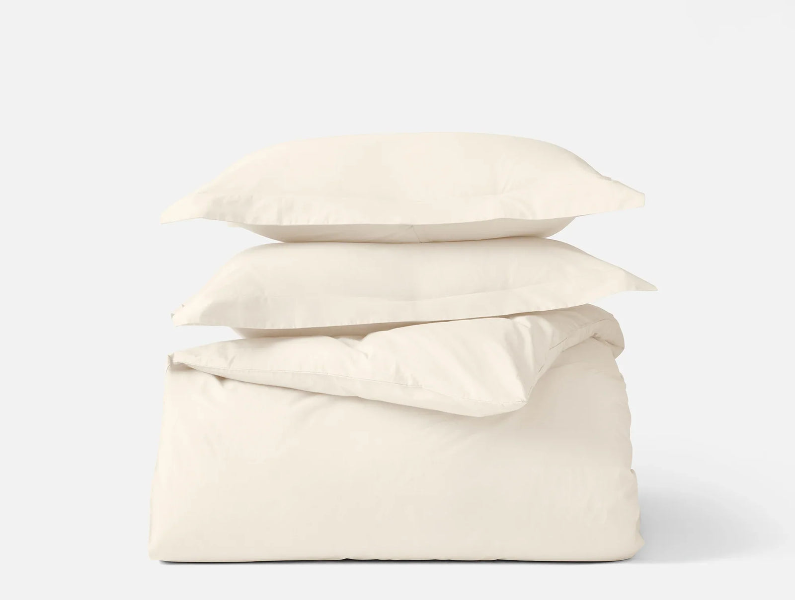Coyuchi King Undyed Classic Organic Sateen Duvet Cover Set