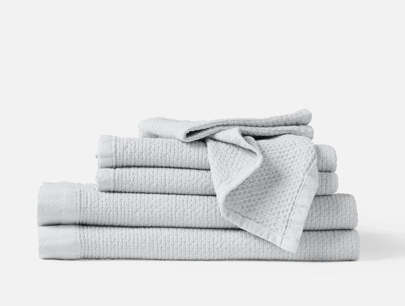 Coyuchi Set of 6 Seal Adriatic Organic Towels