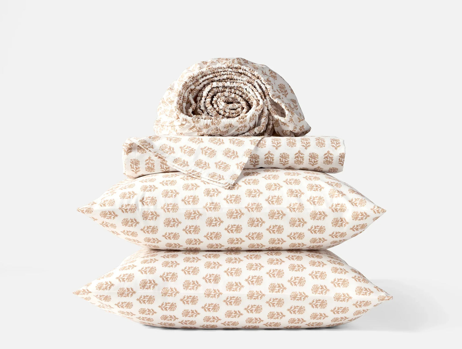 Coyuchi Organic Crinkled Percale Sheet Set