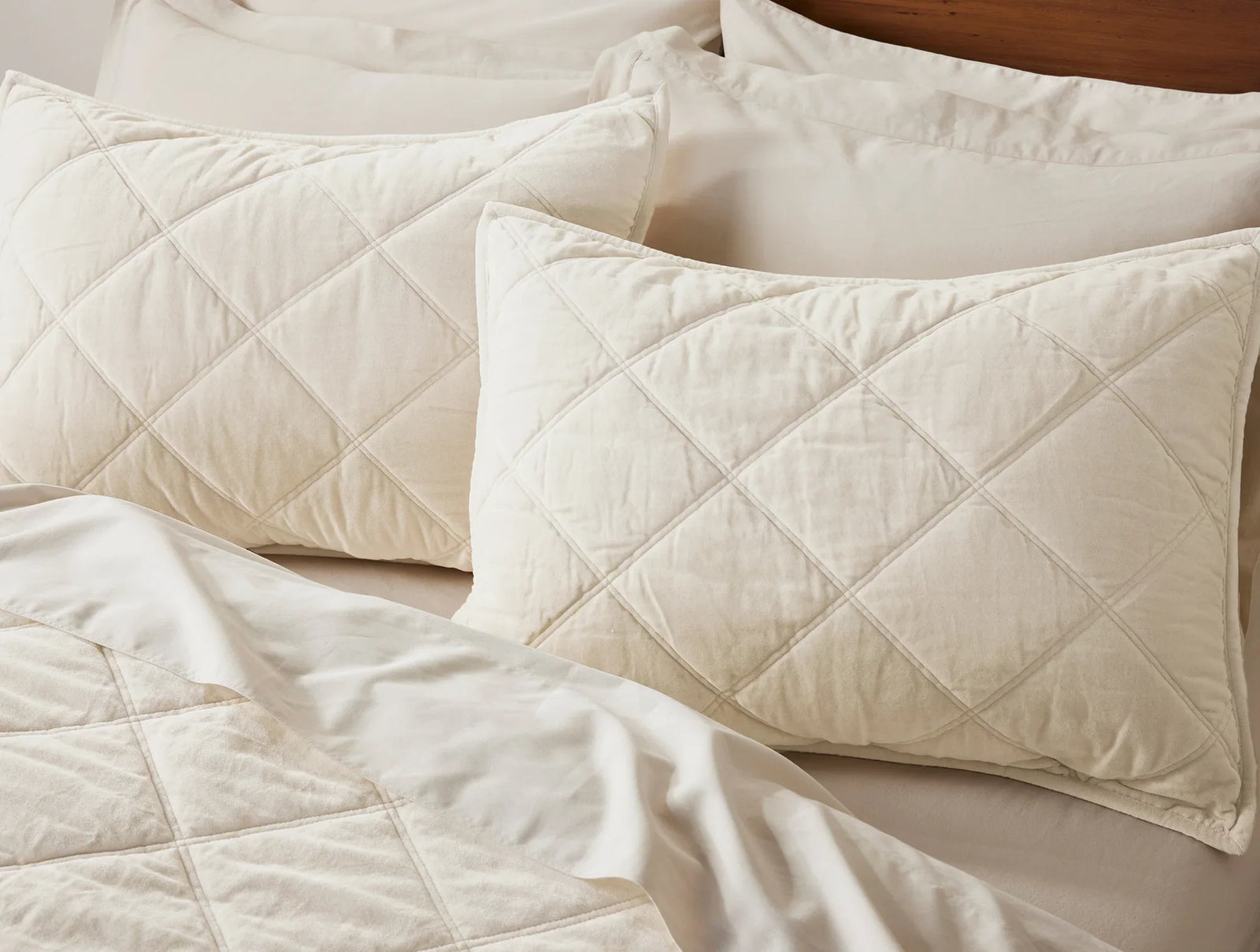 Coyuchi Standard Sham Undyed Velvet Organic Quilt