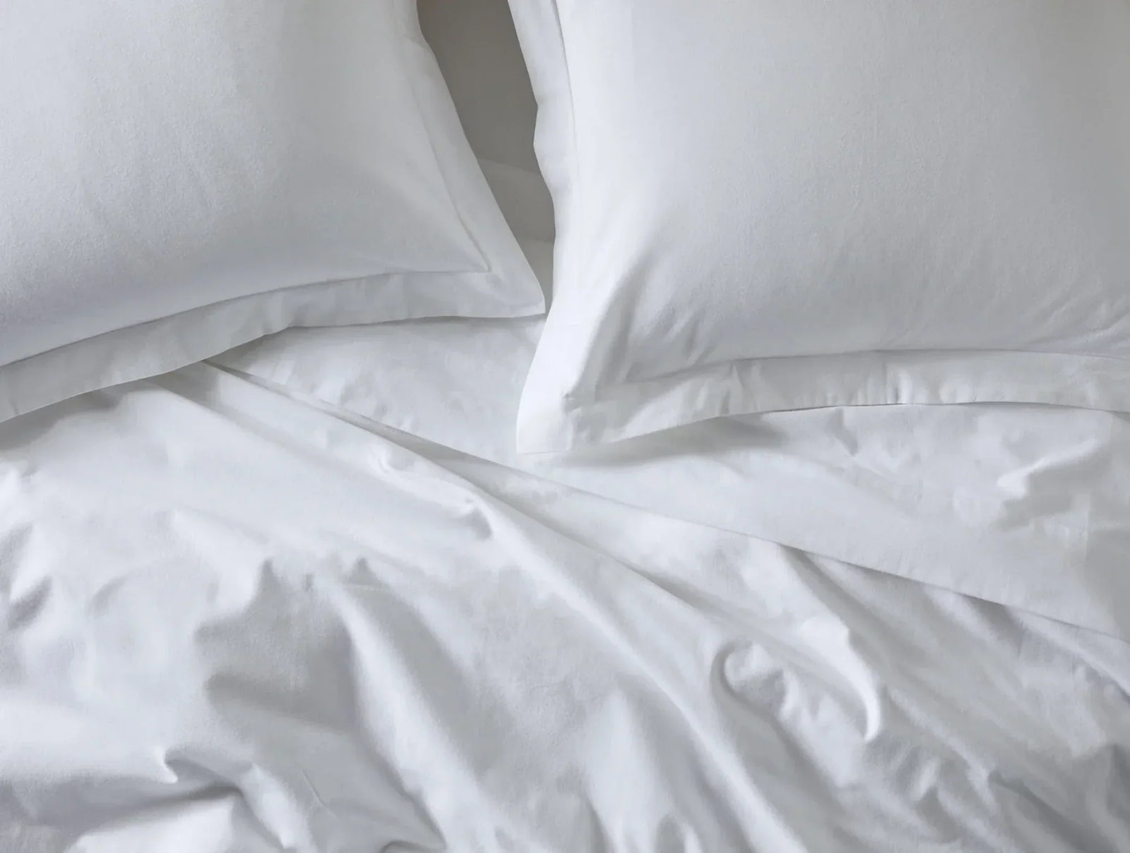 Coyuchi Sham - Euro Alpine White Cloud Brushed Organic Flannel Duvet Cover