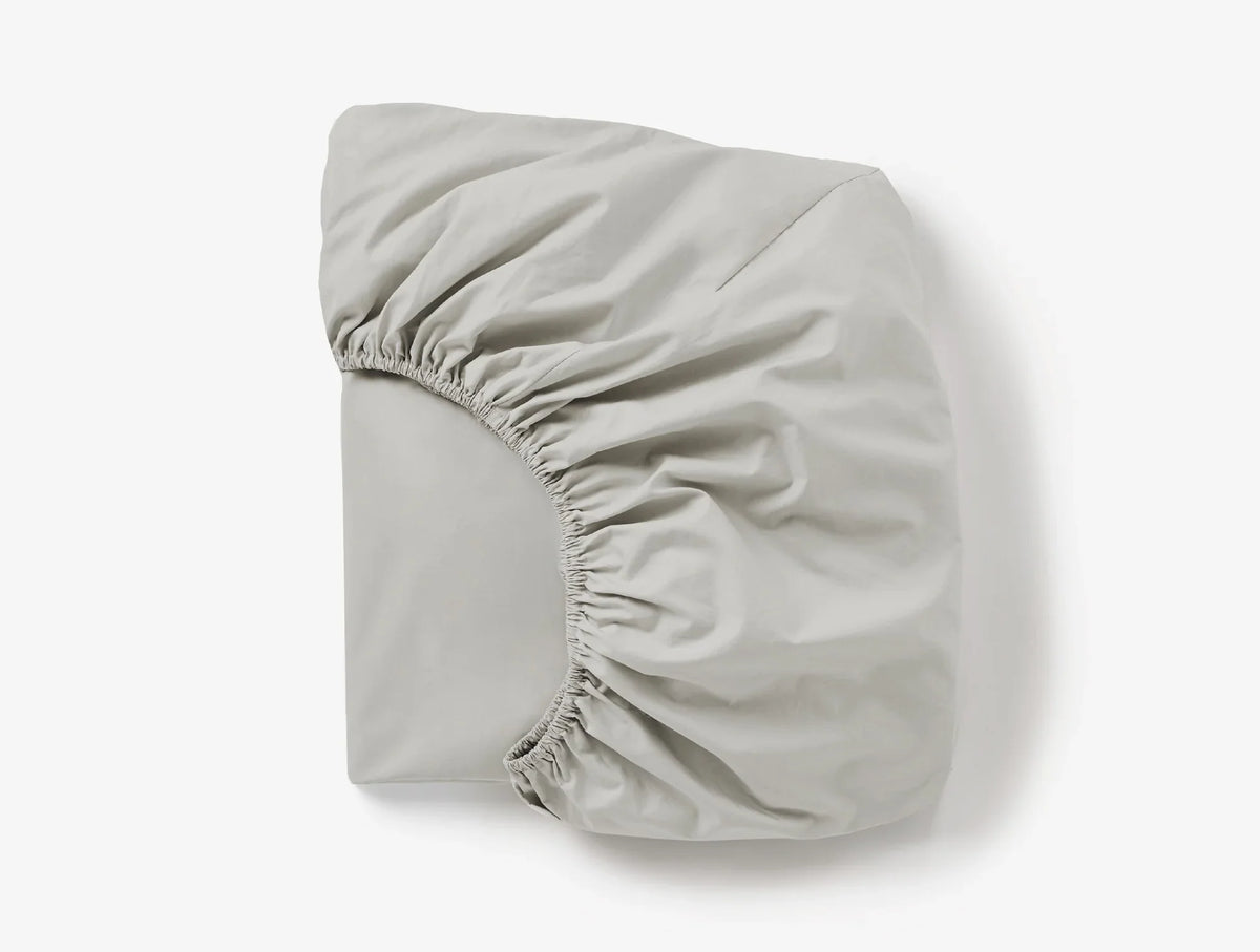 Coyuchi Seal Refined Organic Percale Fitted Sheet