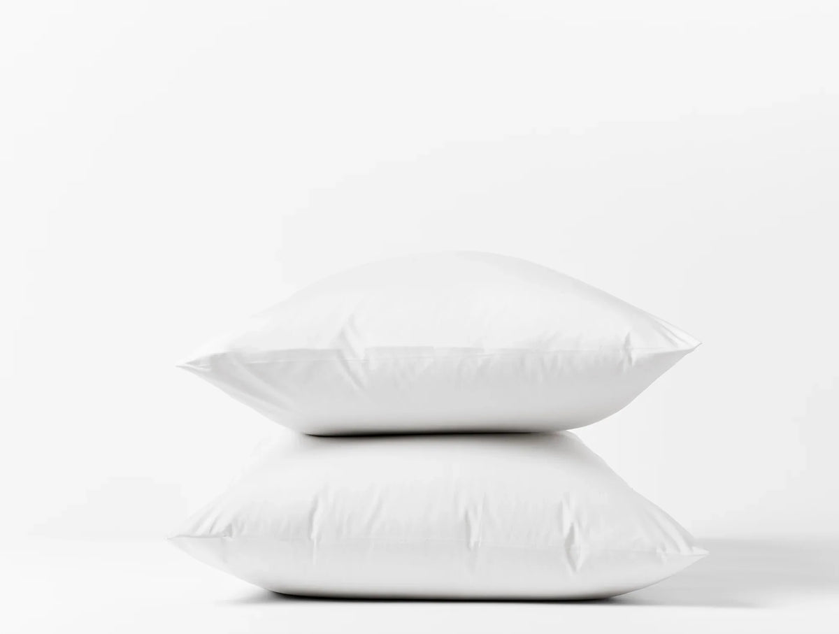 Coyuchi Alpine White Refined Organic Percale Sheet Set