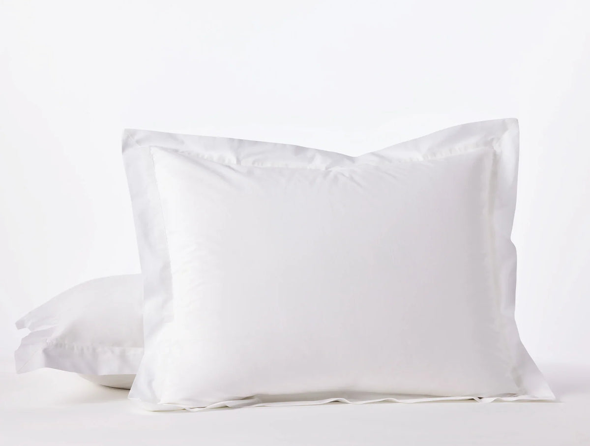 Coyuchi King Sham Alpine White Refined Organic Percale Duvet Cover