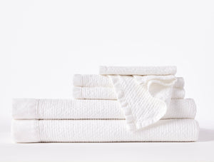 Coyuchi Alpine White Adriatic Organic Towels