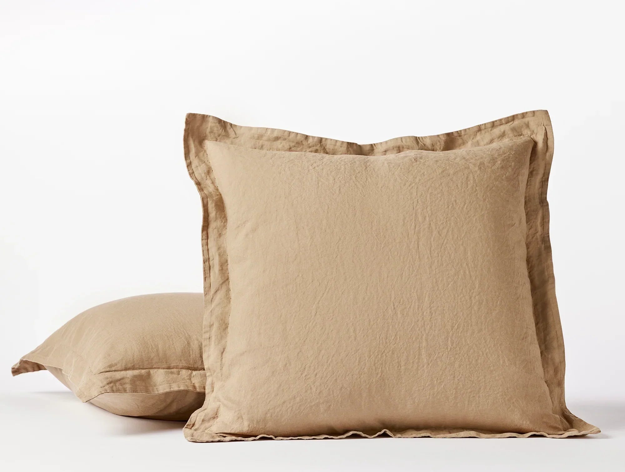 Coyuchi Euro Sham Doe Organic Relaxed Linen Duvet Cover