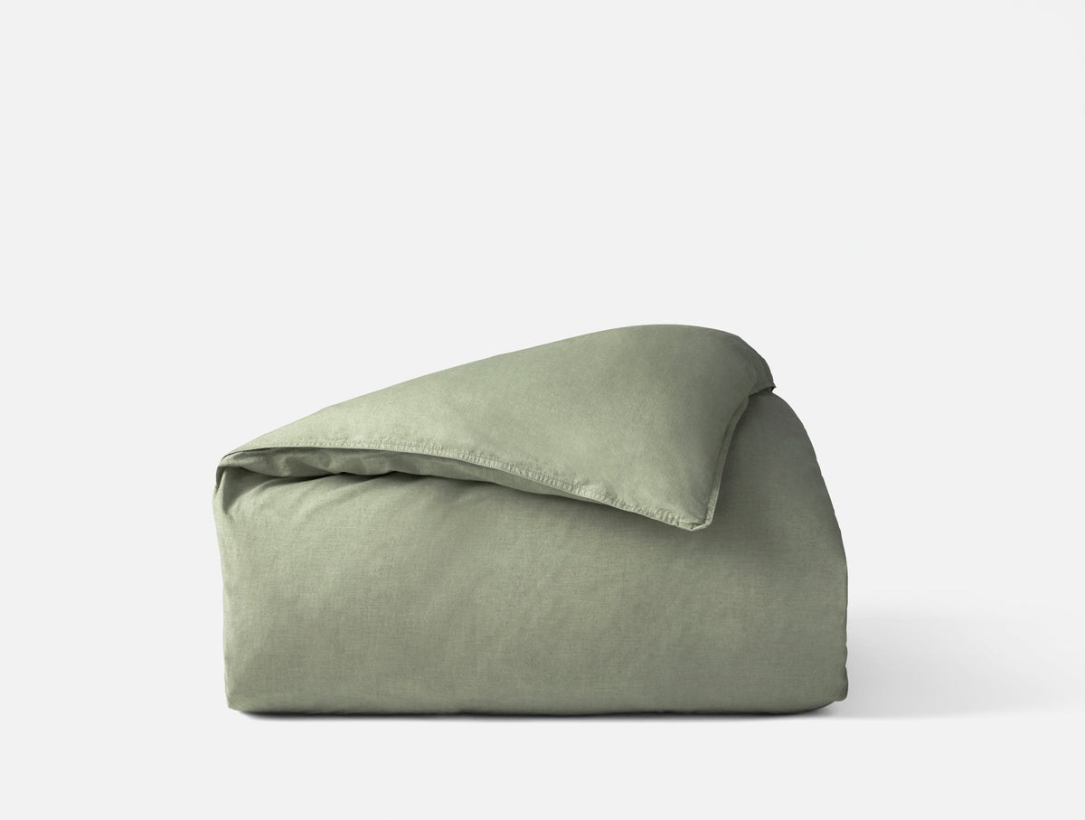 Organic Crinkled Percale™ Duvet Cover