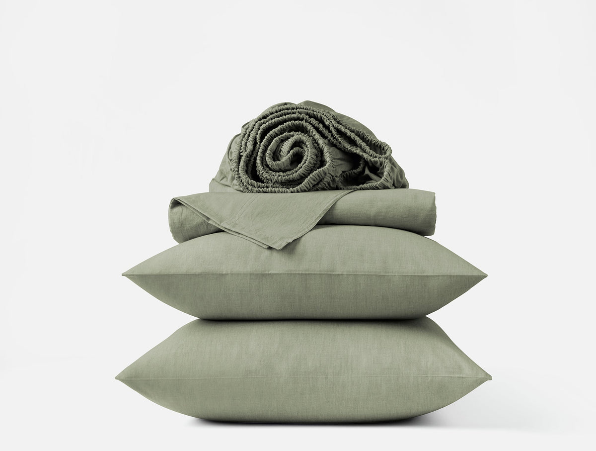 Organic Crinkled Percale™ Sheet Set