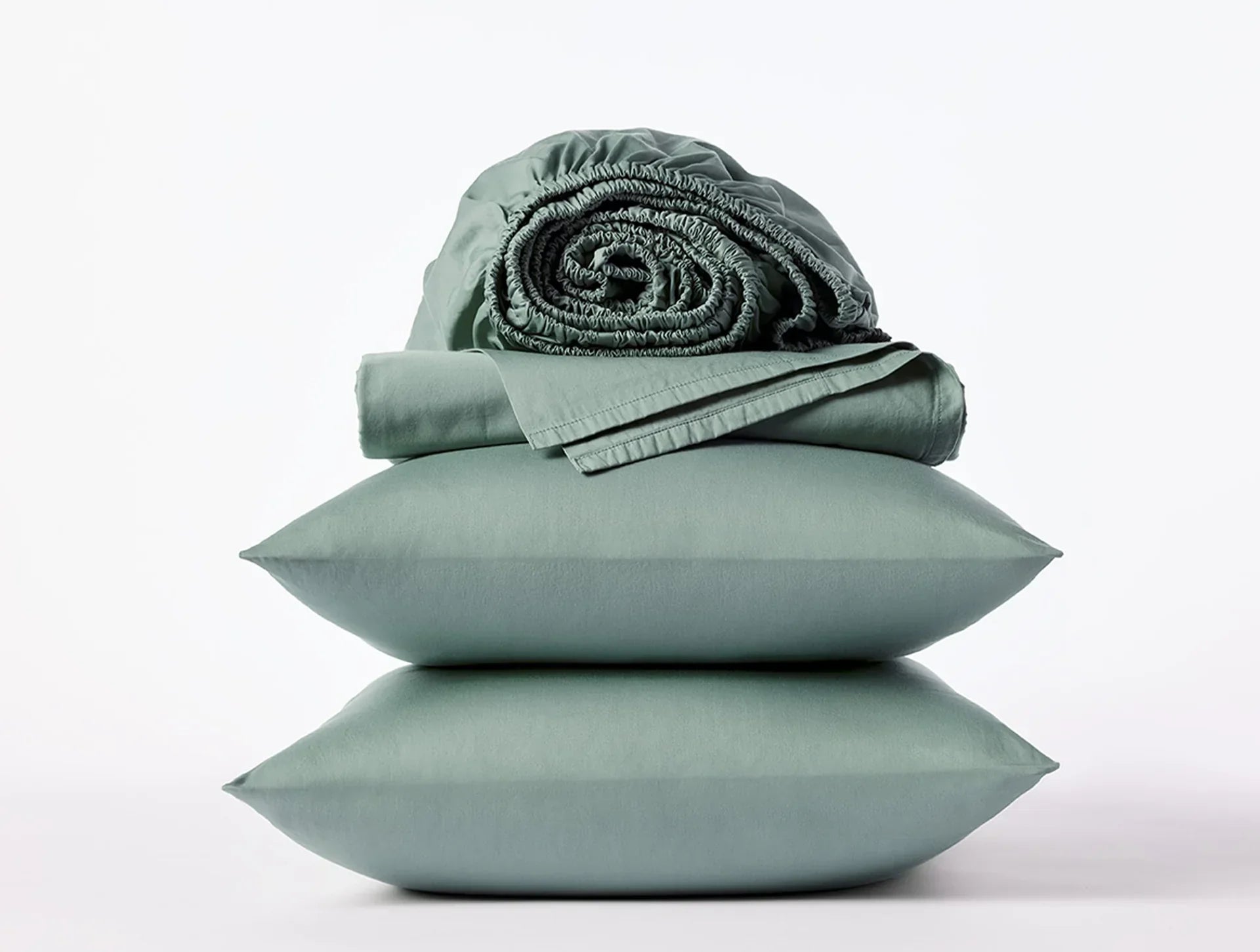Coyuchi Sage Cloud Soft Organic Sateen Sheet Set