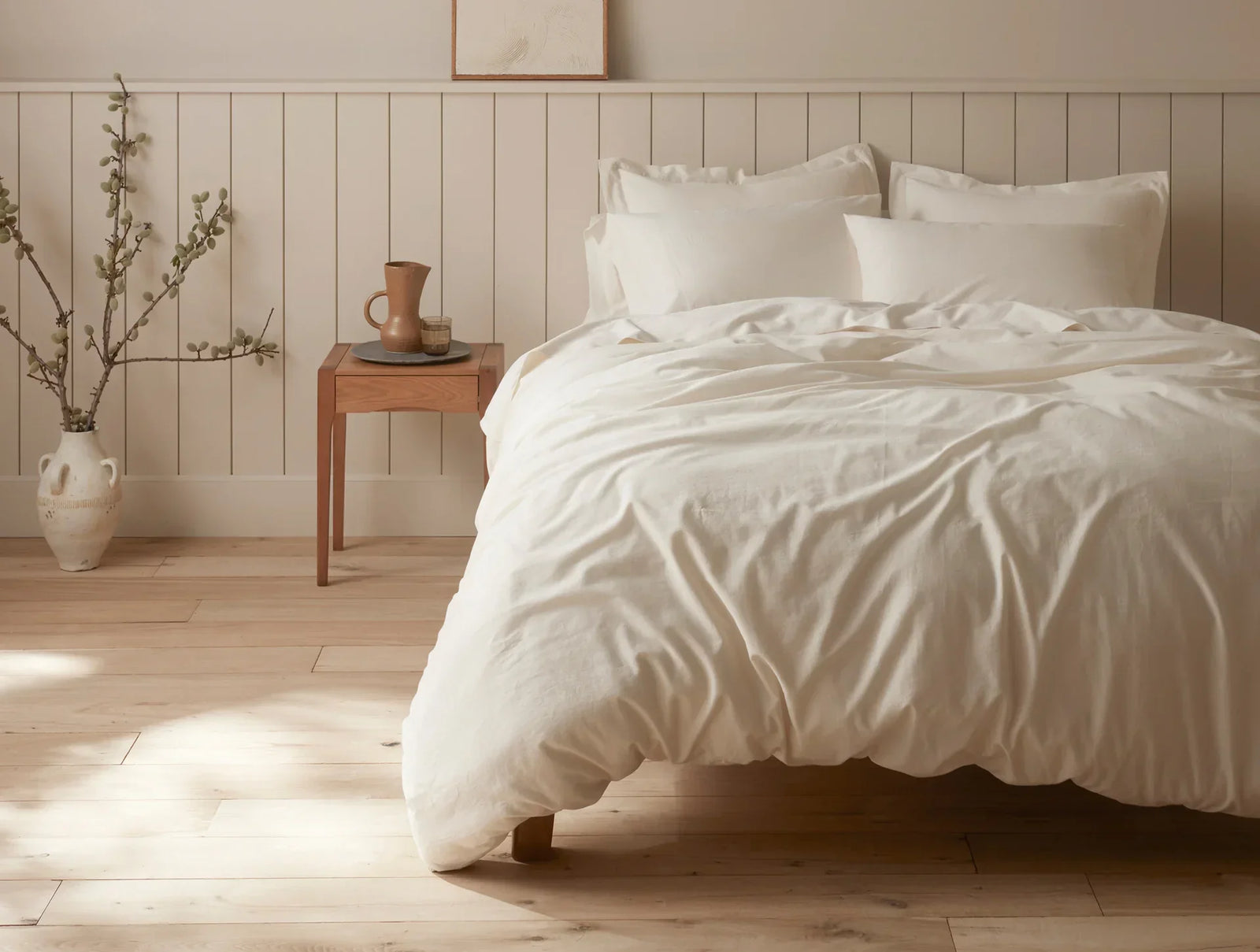 Coyuchi Undyed Cloud Soft Organic Sateen Sheet Set