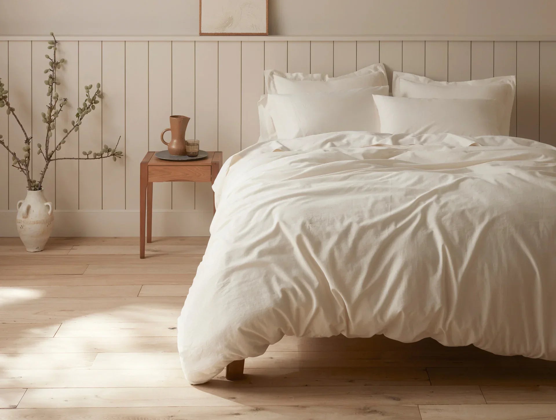 Coyuchi Undyed Cloud Soft Organic Sateen Sheet Set