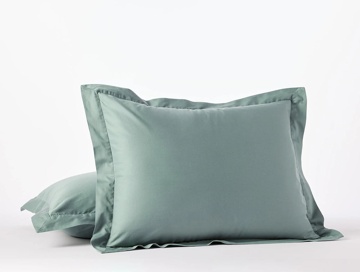 Coyuchi Standard Shams Sage Cloud Soft Organic Sateen Duvet Cover