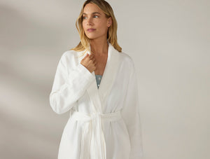 Coyuchi Alpine White Women's Adriatic Organic Robe