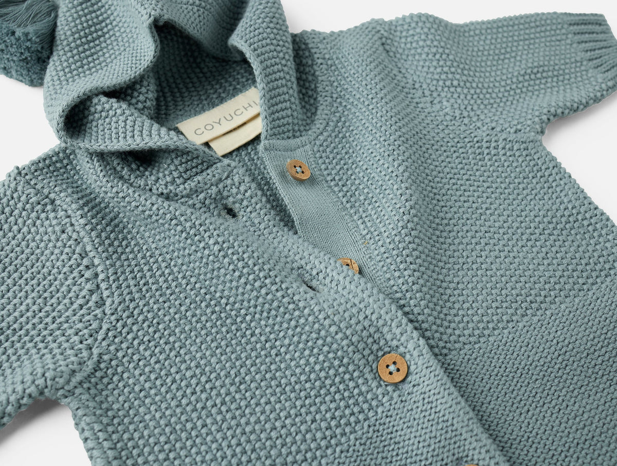 Coyuchi Lagoon Arroyo Organic Knit Baby Snuggle Sack