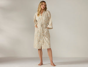 Coyuchi Fawn Garden Women's Isla Organic Cotton Robe