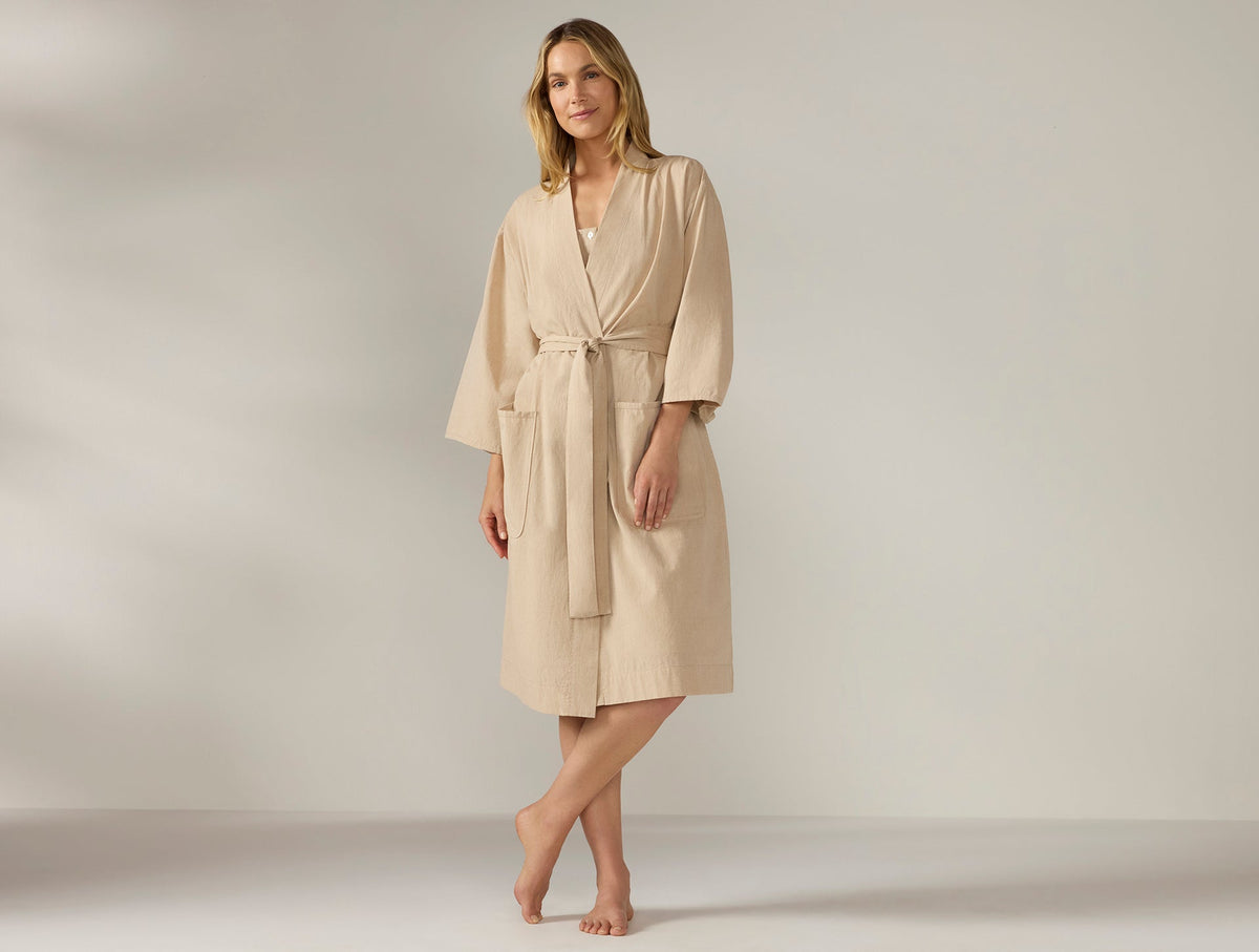 Coyuchi Women&#39;s Isla Organic Cotton Robe