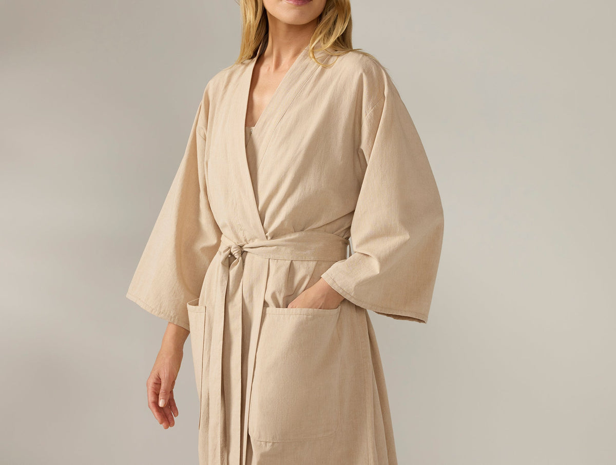 Coyuchi Women&#39;s Isla Organic Cotton Robe