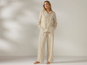 Coyuchi Fawn Garden Women's Isla Organic Cotton Long Sleeve Pajama Set