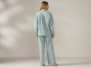 Coyuchi Women's Isla Organic Cotton Long Sleeve Pajama Set