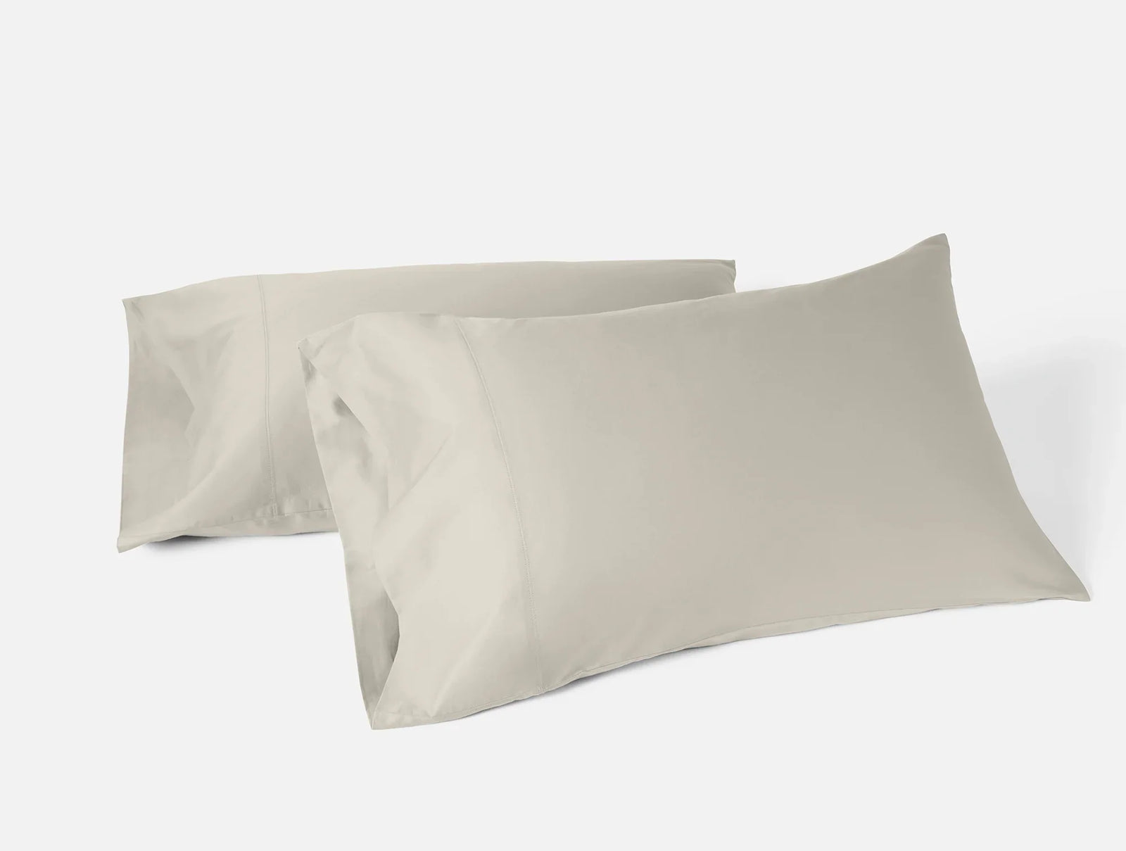 Coyuchi Pillowcase set - Standard Queen Stone Cloud Soft Organic Sateen Sheet Set