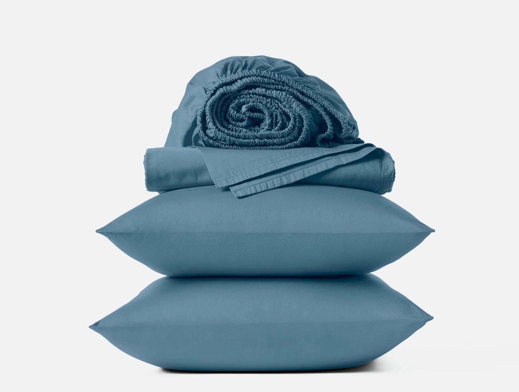 Coyuchi Full Cerulean Classic Organic Sateen Sheet Set