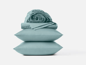 Coyuchi Pacific Blue Organic Cloud Soft Sateen Sheets