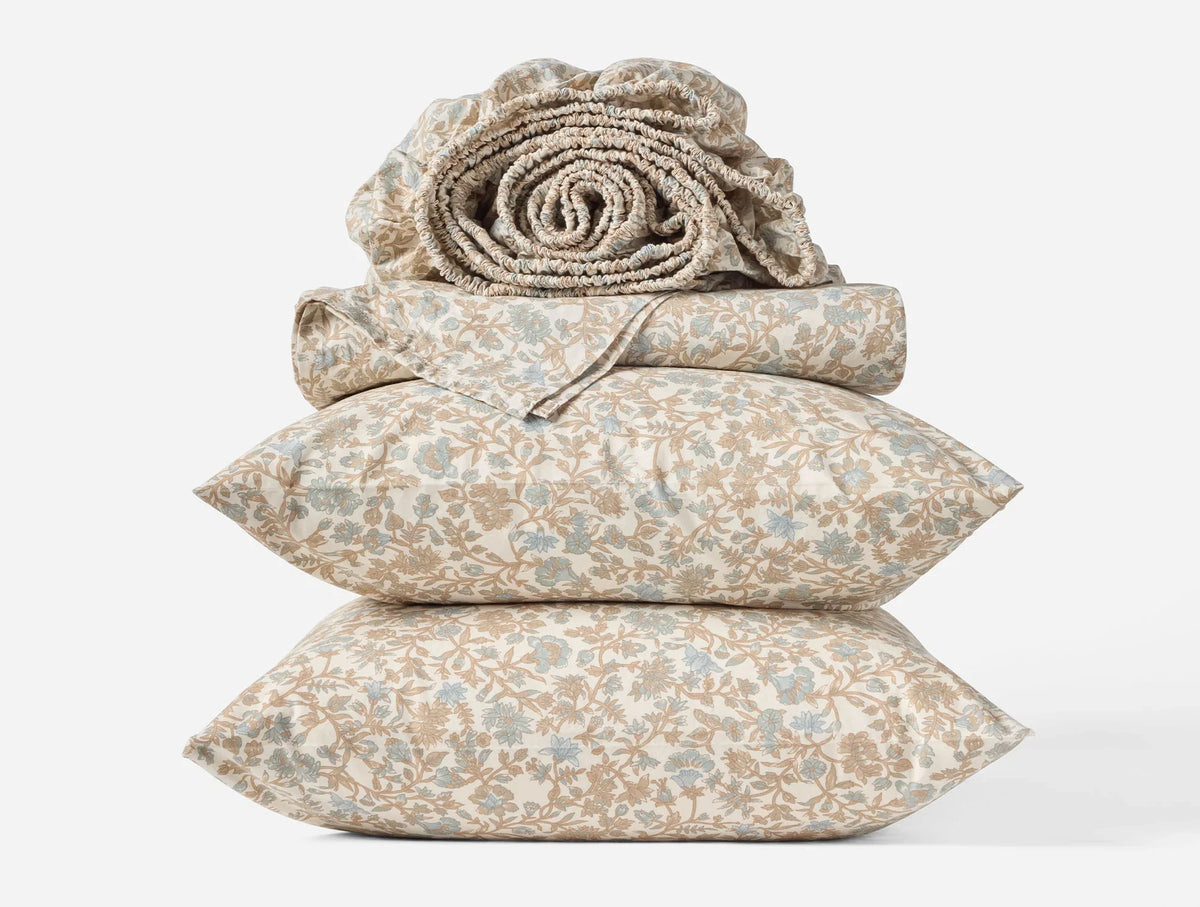 Coyuchi Organic Print Percale Sheet Set