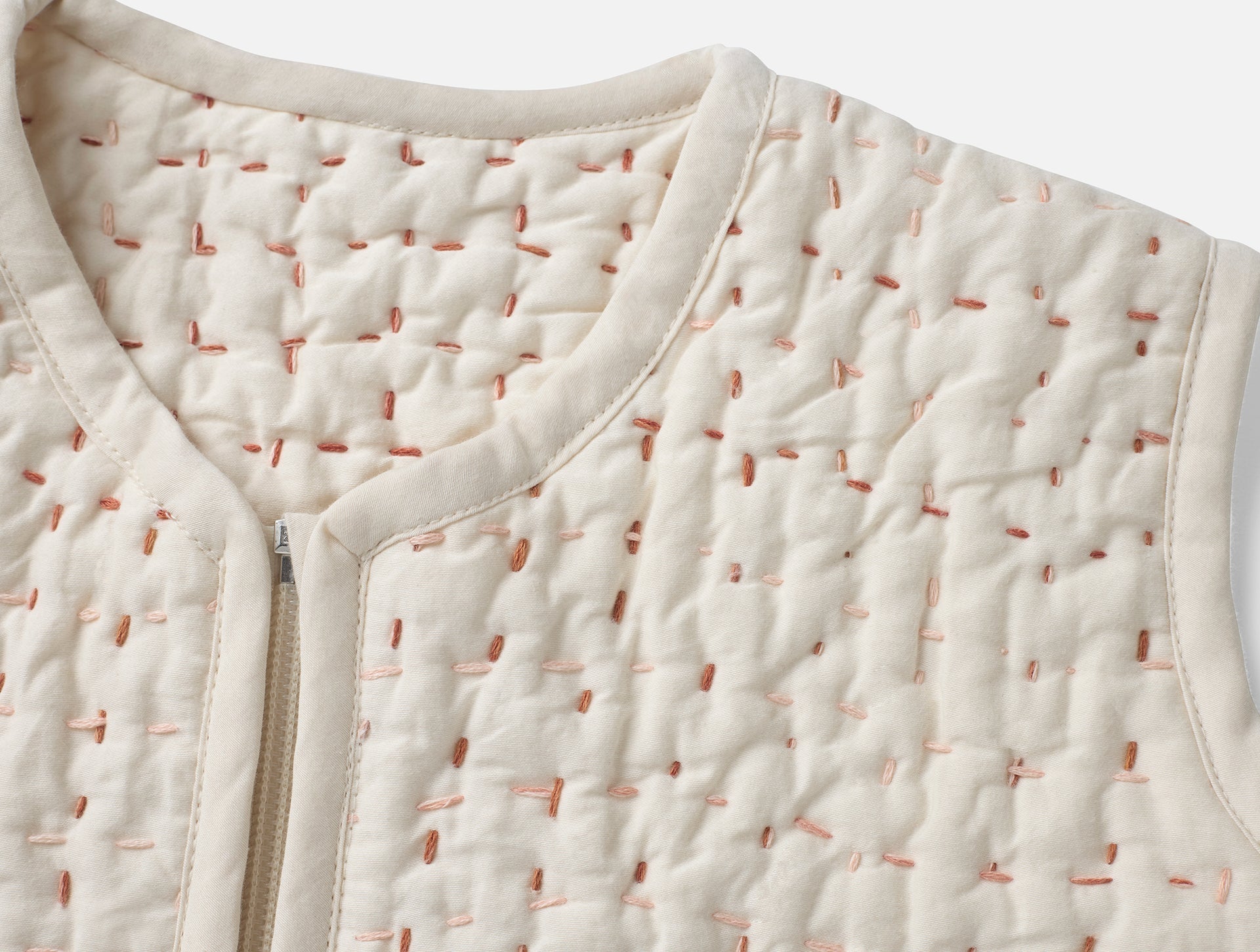 Coyuchi Undyed w Warms Pebbled Handstitched Organic Snuggle Sack