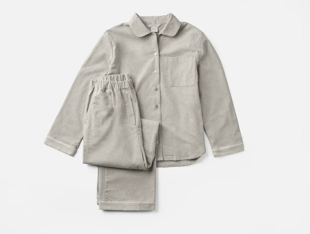 Coyuchi Women&#39;s Cloud Brushed Organic Flannel Pajama Set