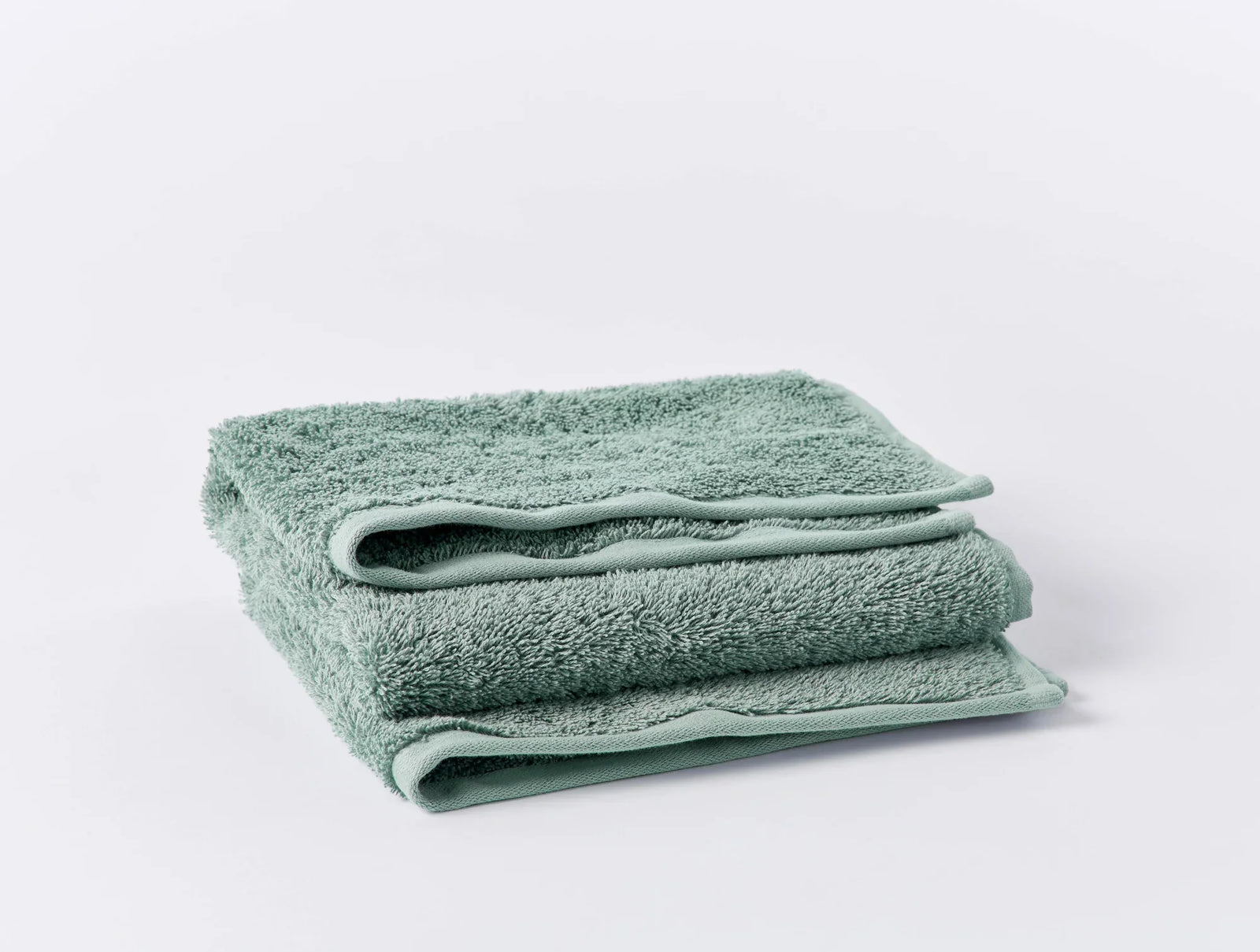 Coyuchi Hand Towel Seafoam Cloud Loom Organic Towels & Bath Mat