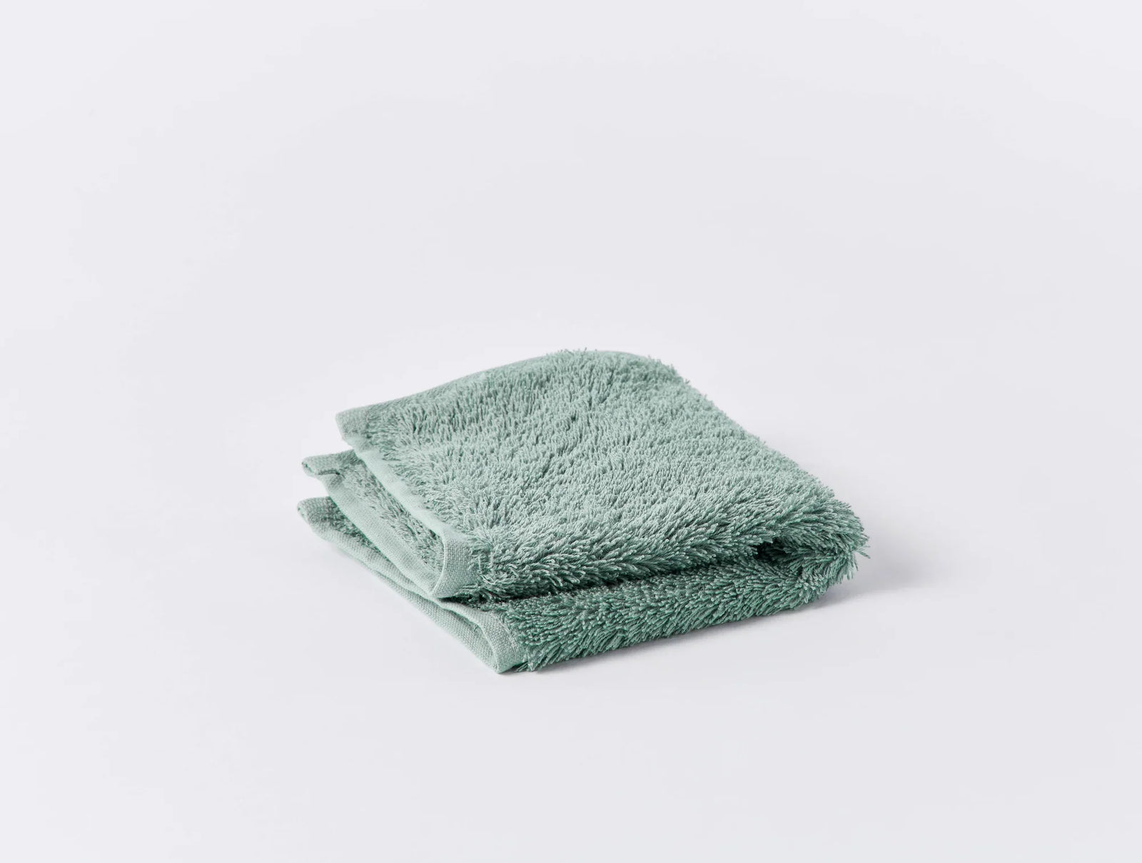 Coyuchi Wash Cloth Seafoam Cloud Loom Organic Towels & Bath Mat
