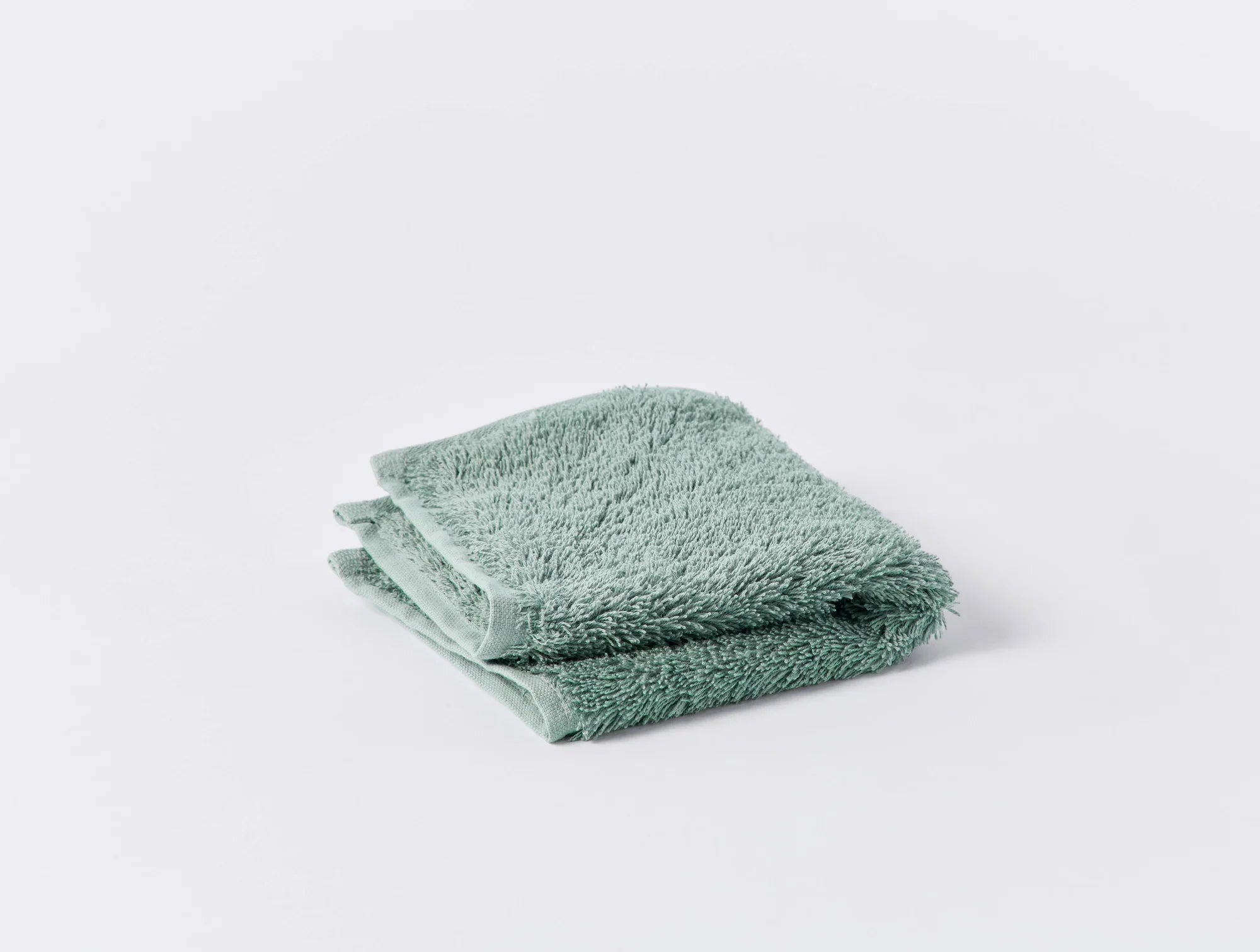 Coyuchi Wash Cloth Seafoam Cloud Loom Organic Towels & Bath Mat