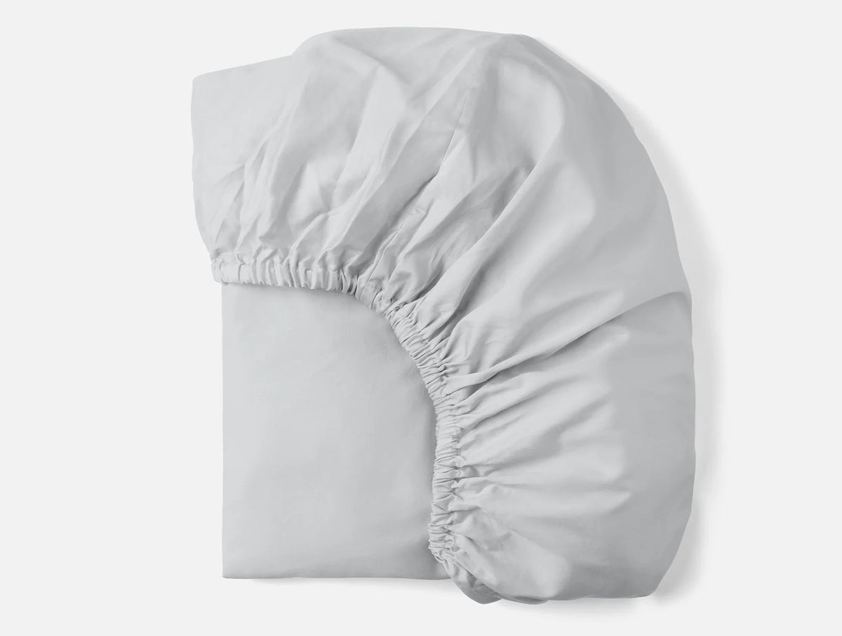 Coyuchi Twin Seal Cloud Soft Organic Sateen Fitted Sheet