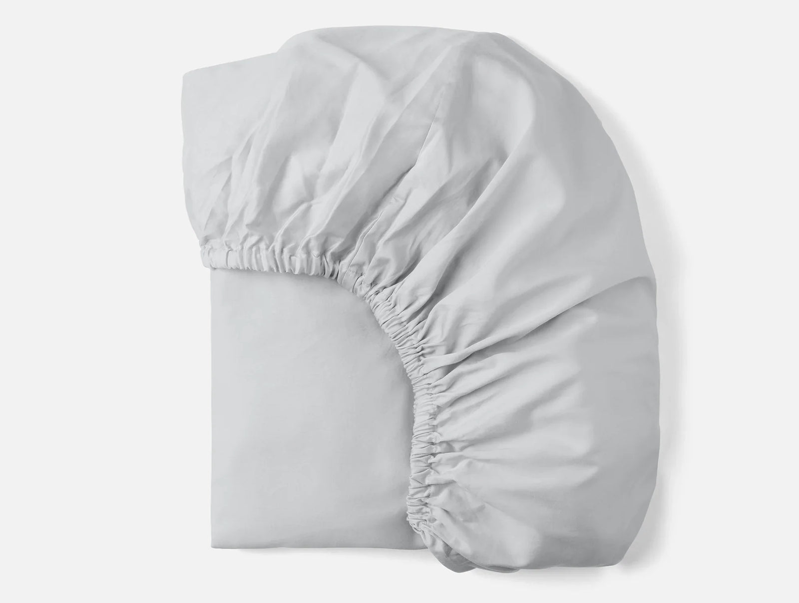 Coyuchi Seal Cloud Soft Organic Sateen Fitted Sheet