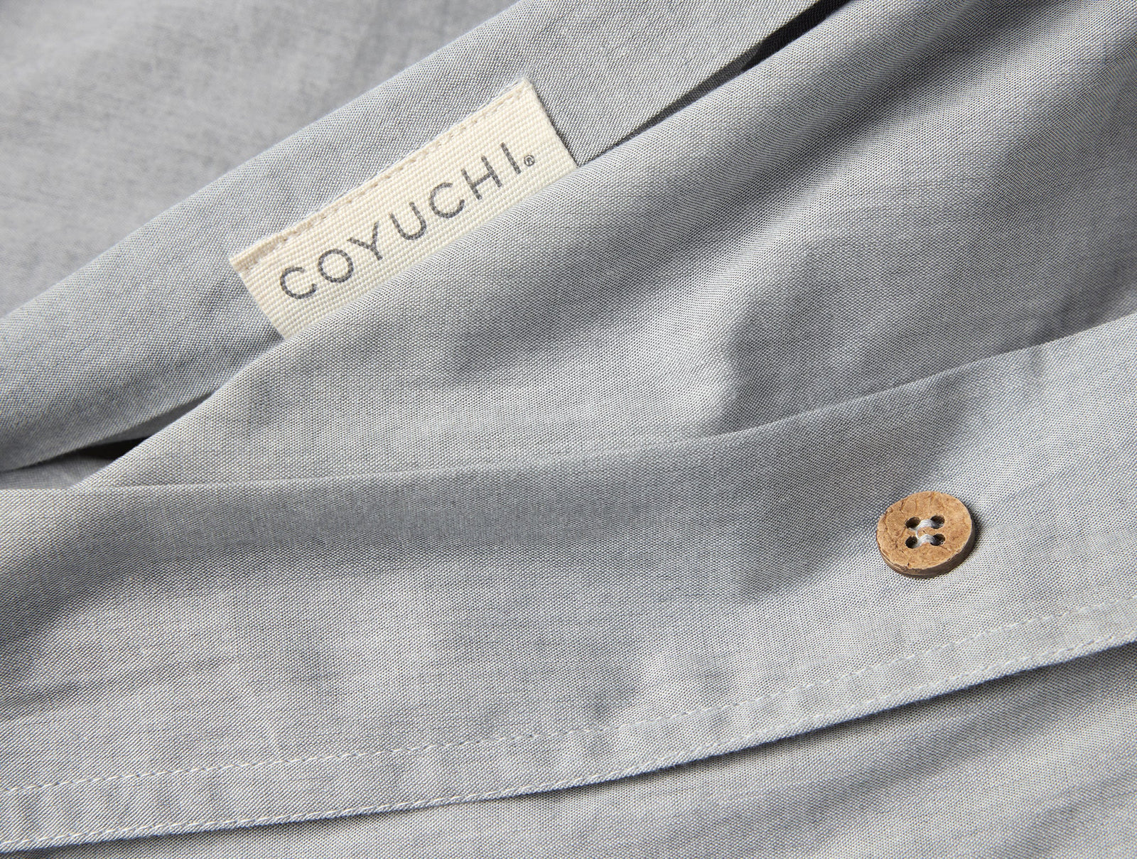 Organic Crinkled Percale™ Duvet Cover