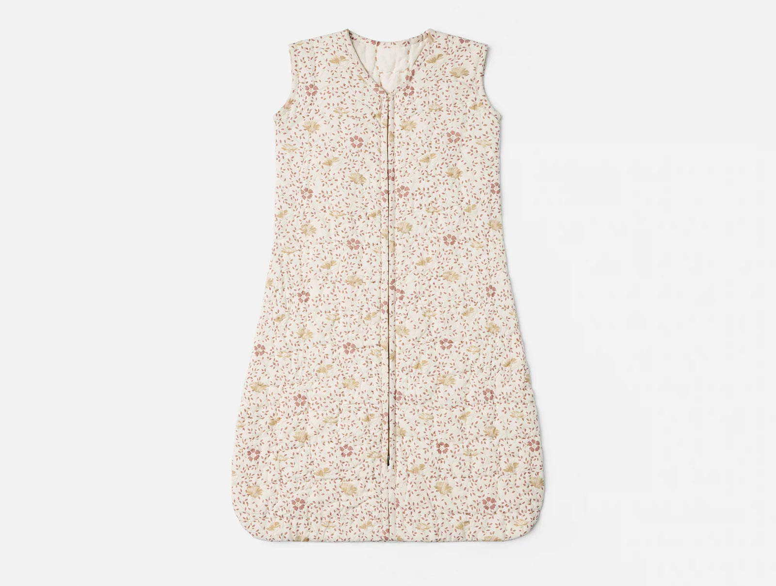 Coyuchi Praline Meadow 6-12 Months Pebbled Handstitched Organic Snuggle Sack