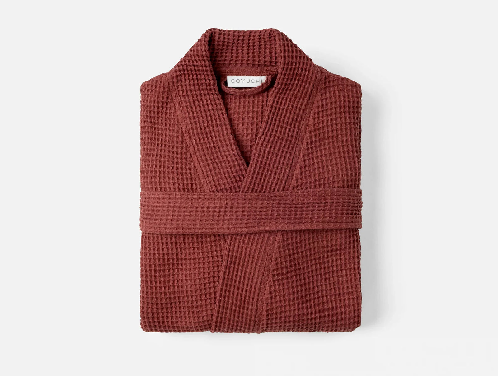 Coyuchi Large XLarge Garnet Unisex Organic Waffle Robe