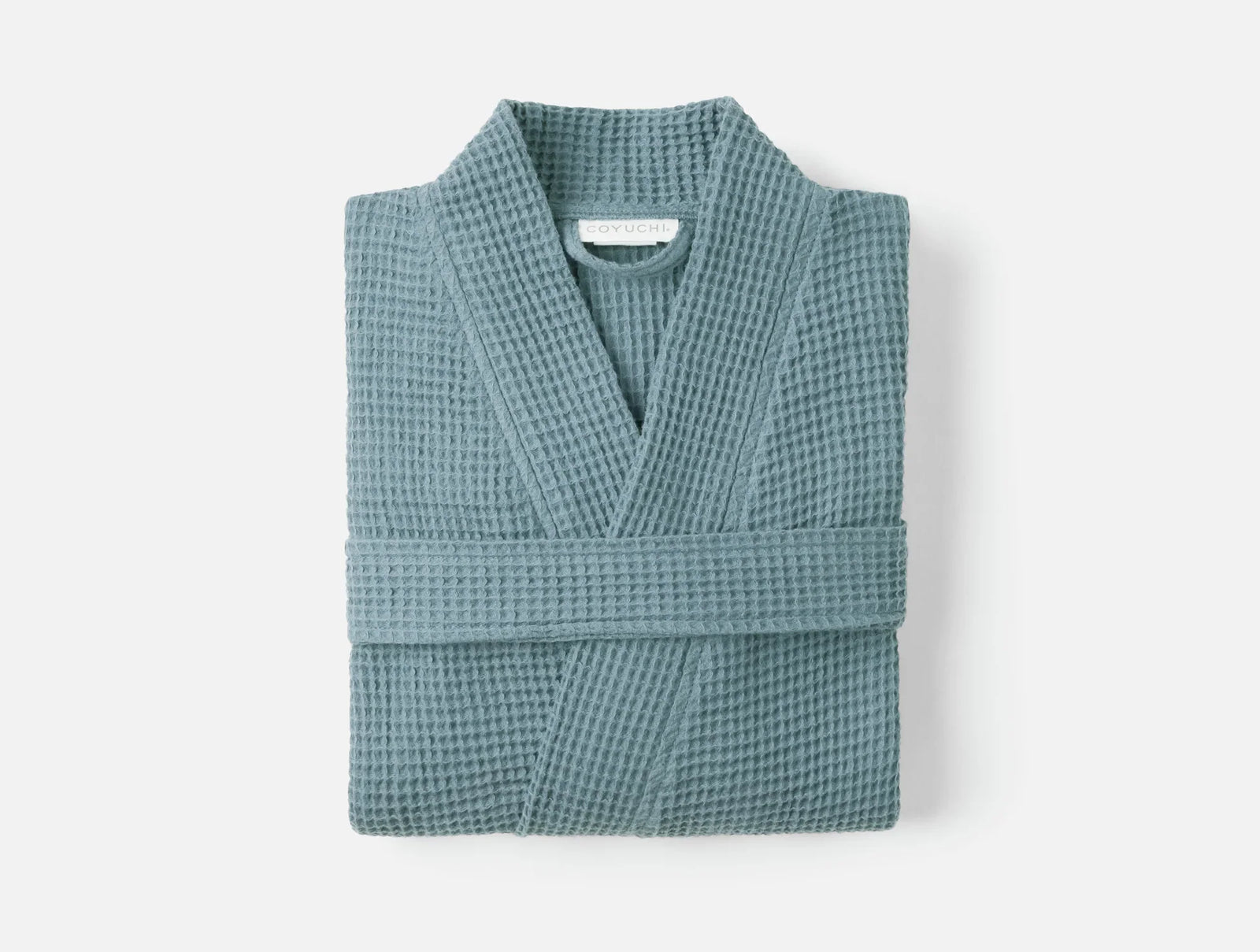 Coyuchi Lagoon Unisex Organic Waffle Robe