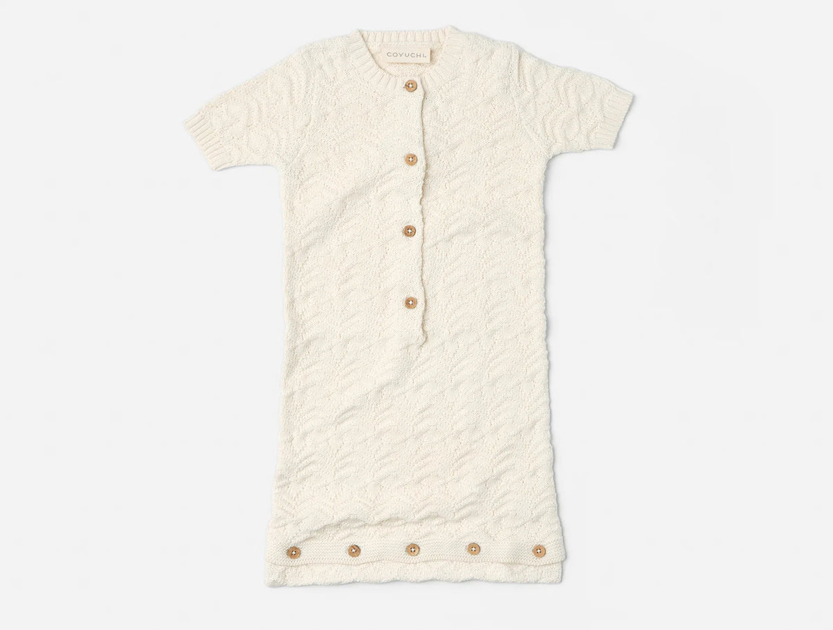 Coyuchi 0-6 Months Undyed Wren Organic Knit Snuggle Sack