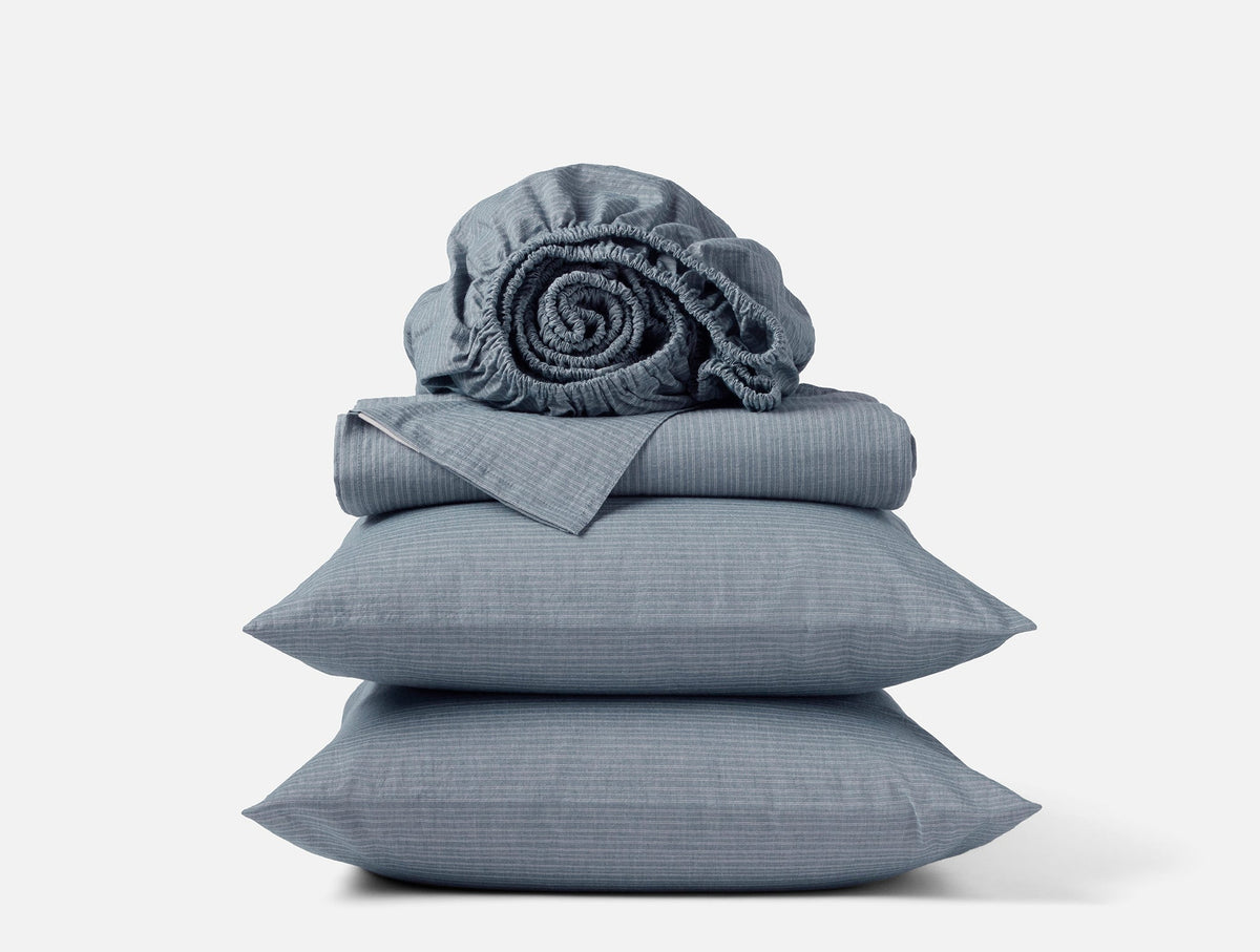 Coyuchi Organic Crinkled Percale™ Sheet Set