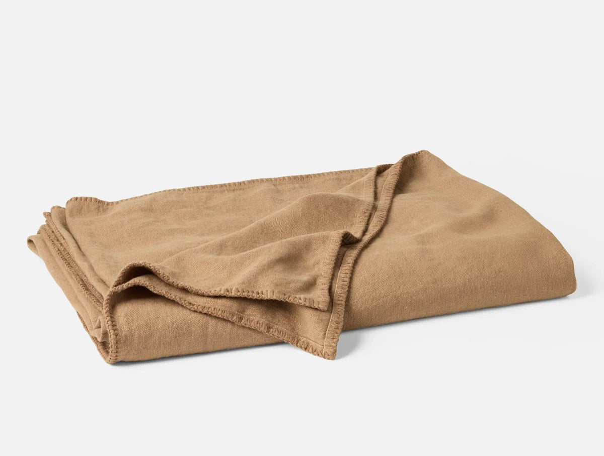 Coyuchi Doe Helena Organic Linen Blanket