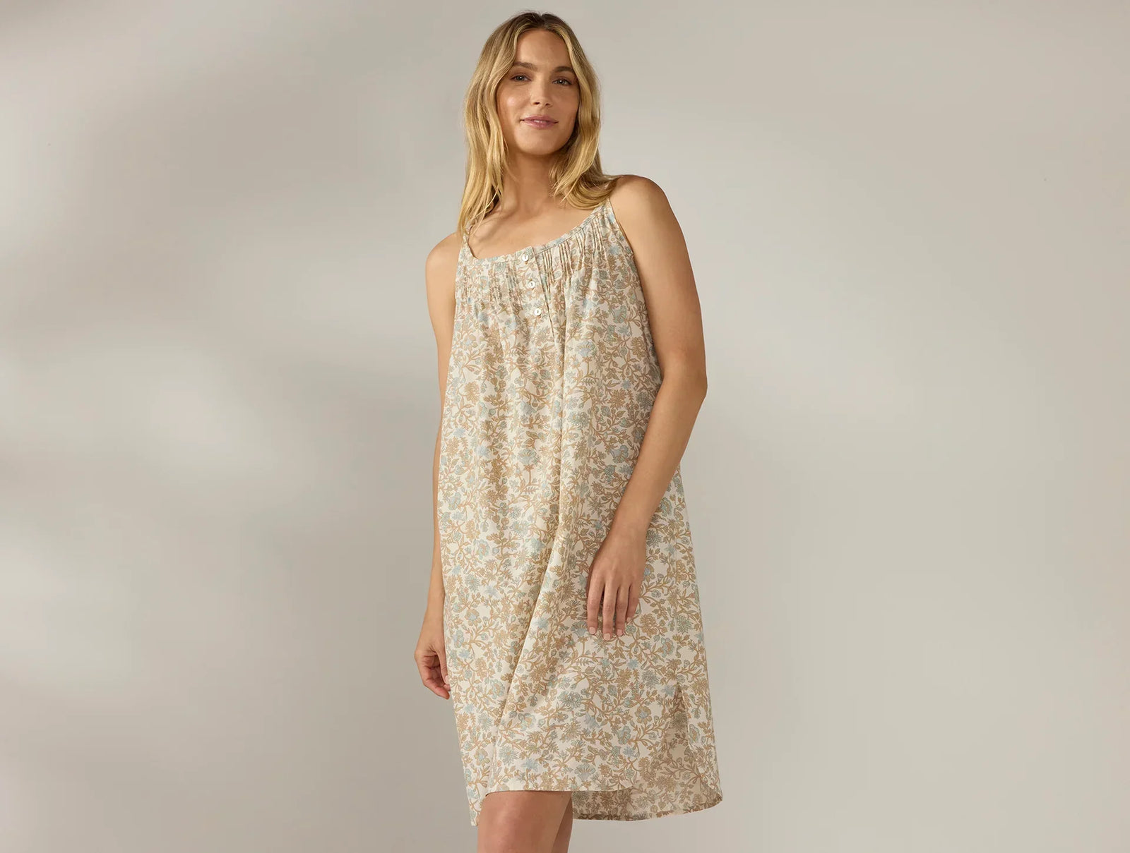 Coyuchi Women's Isla Organic Cotton Nightgown