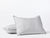 Coyuchi Standard Sham Pewter Organic Crinkled Percale Duvet Cover