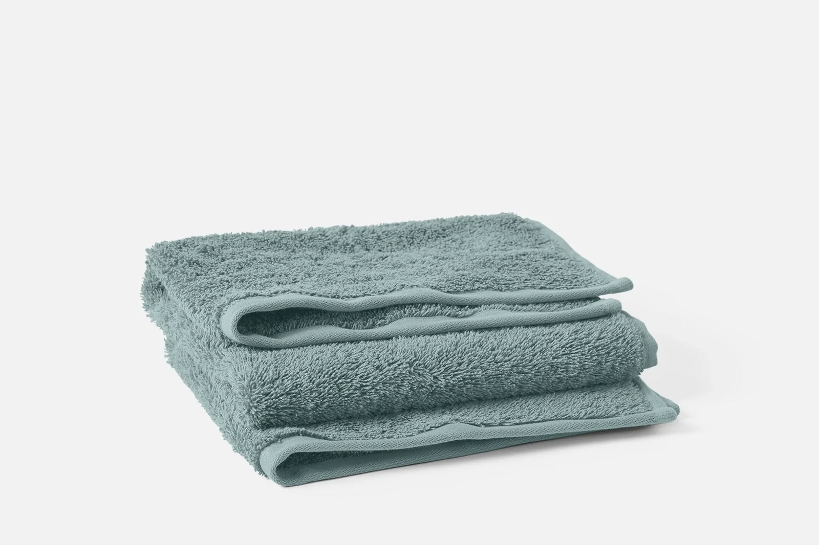 Coyuchi Bath Towel Pacific Blue Cloud Loom Organic Towels & Bath Mat