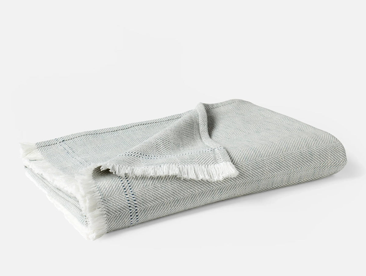 Coyuchi Lagoon Herringbone Canyon Organic Throw